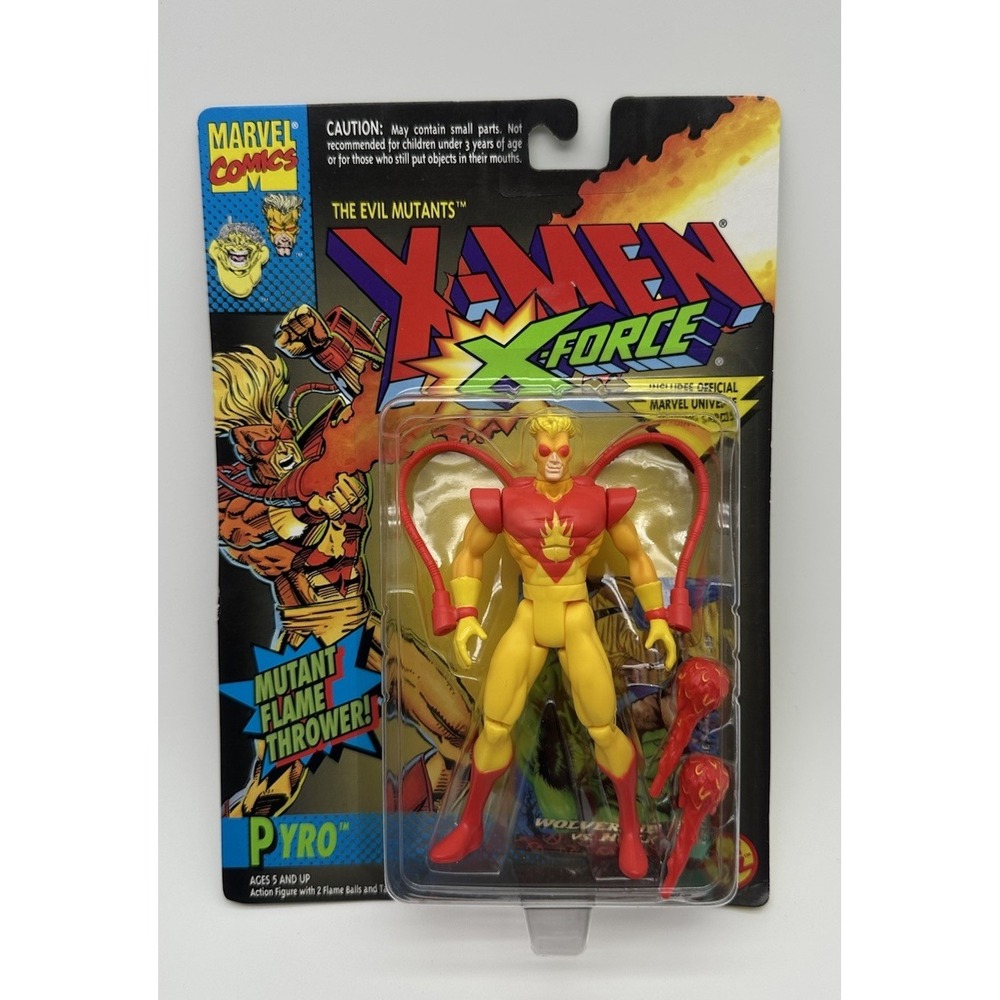 1994 TOY BIZ MARVEL X-MEN X-FORCE PYRO MUTANT FLAME THROWER #49519 SEALED